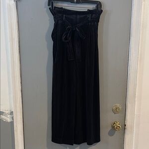 RACHEL Rachel Roy Black Velvet Textured Pants Size XS